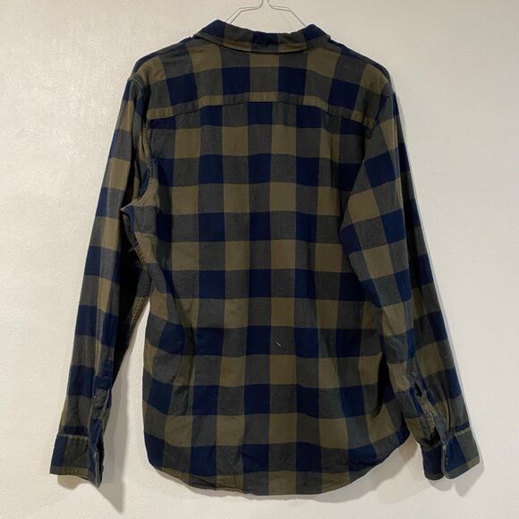 Abercrombie & Fitch Soft Flannel Shirt Men’s Large – Plaid Long Sleeve Button Do - Picture 2 of 6